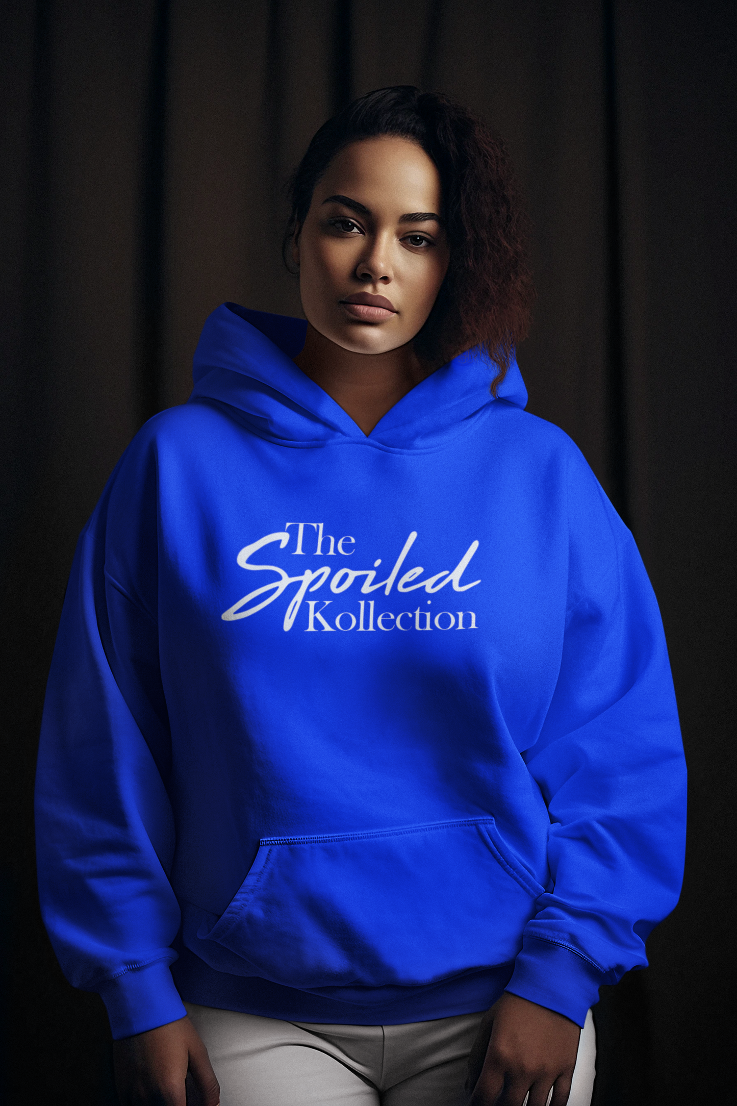 The Spoiled Kollection Royal Blue Hoodie – Cozy Unisex Pullover for Everyday Comfort